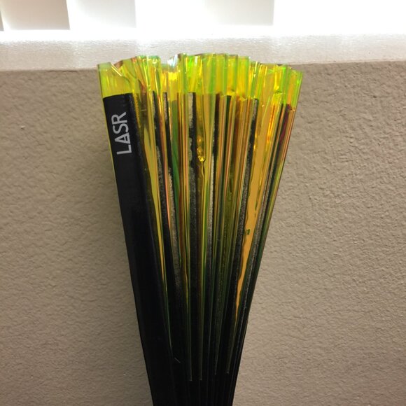 PRE-LOVED LASR - Acid Drip Iridescent Fluid Rave Fan- MISC104 - Picture 7 of 7